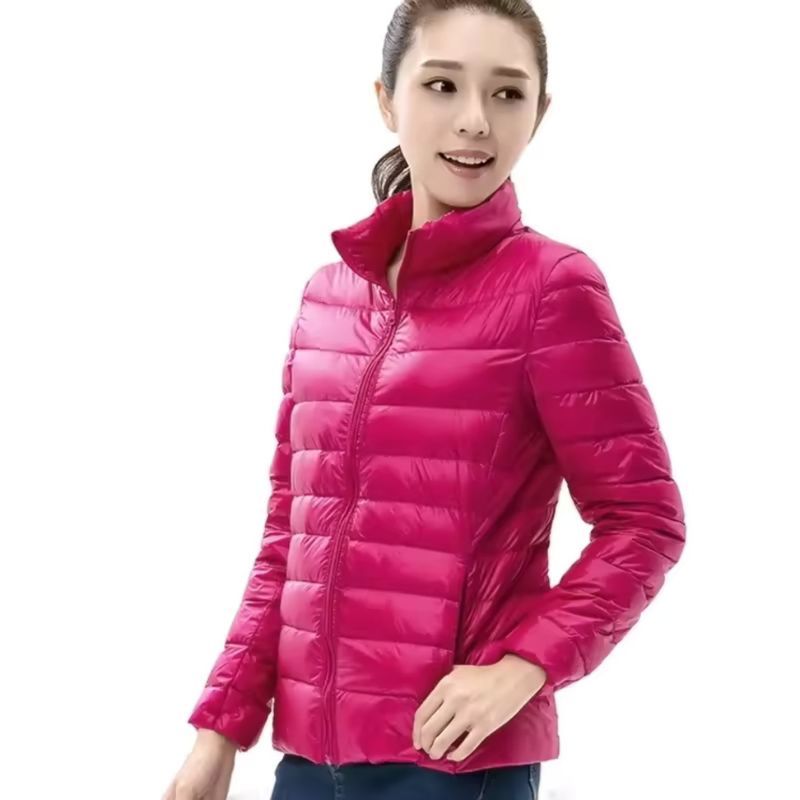 JACKETW Women Winter Puffer Jacket Portable Windproof Coat -CN-007