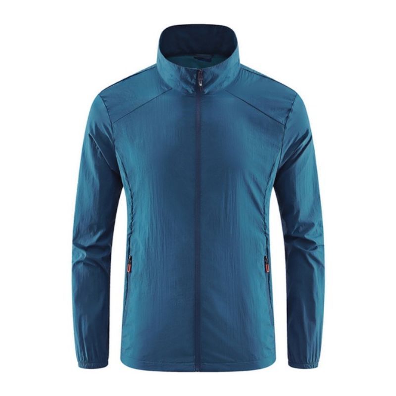 JACKETW Men's Quick Dry Lightweight Sun Protection Ultra Light Hooded Outwear Jacket-CAL10036-Jacketw