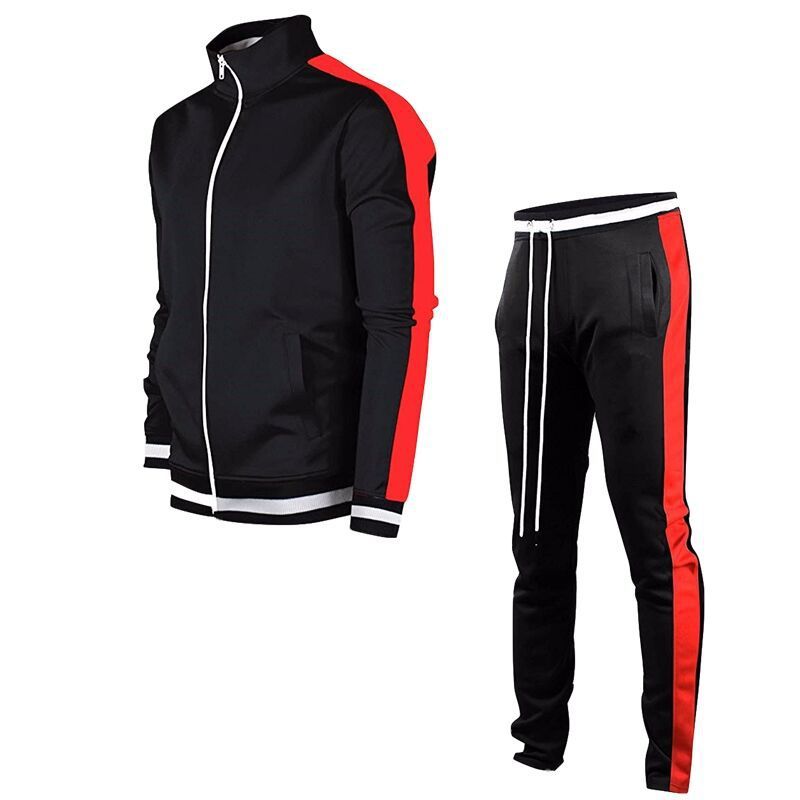 JACKETW Mens Tracksuits Zipper Sport Fitness Clothing Streetwear-MSJH03