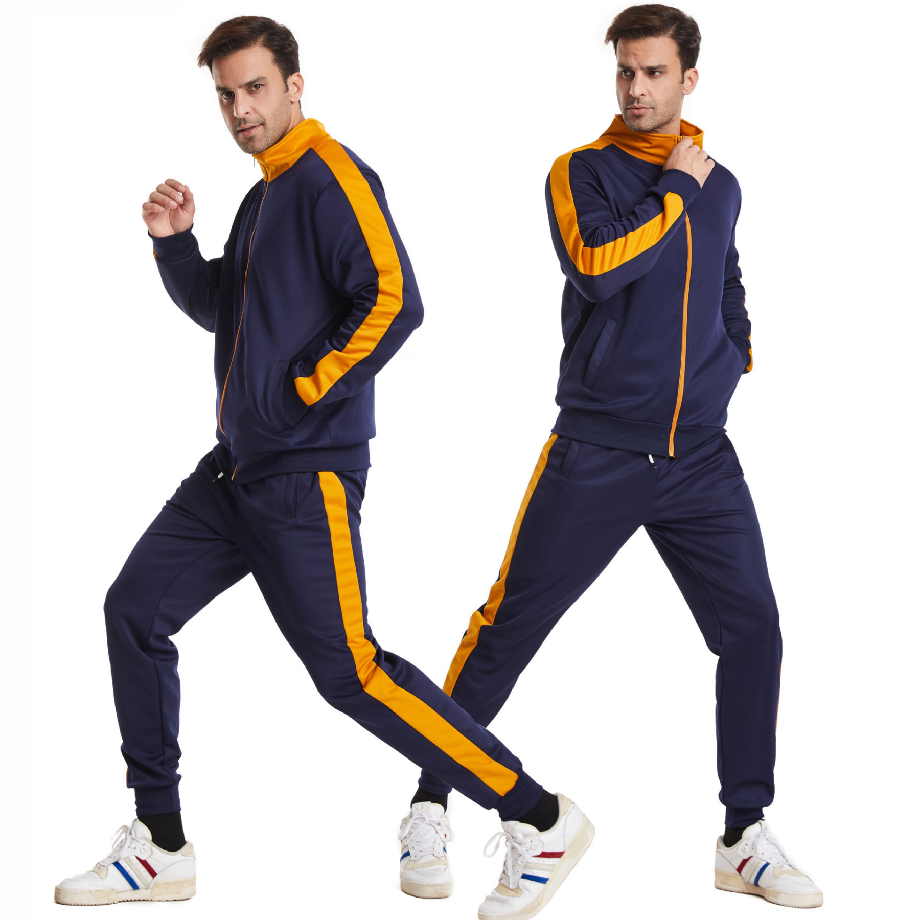 JACKETW Mens Tracksuits Zipper Sport Fitness Clothing Streetwear-MSJH03