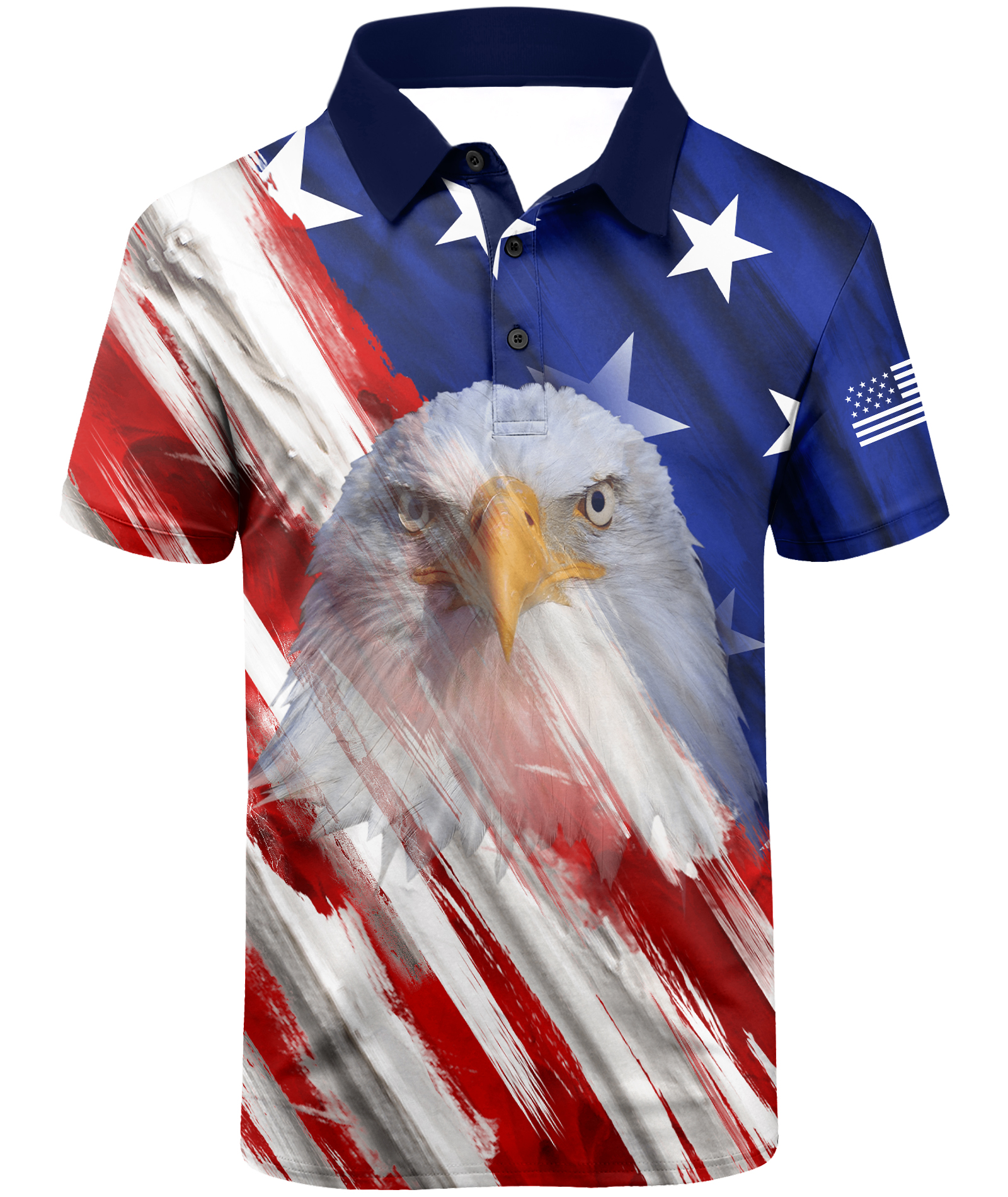 Men's Button Up 3D Print Golf Polo Shirt-CUMPO01833