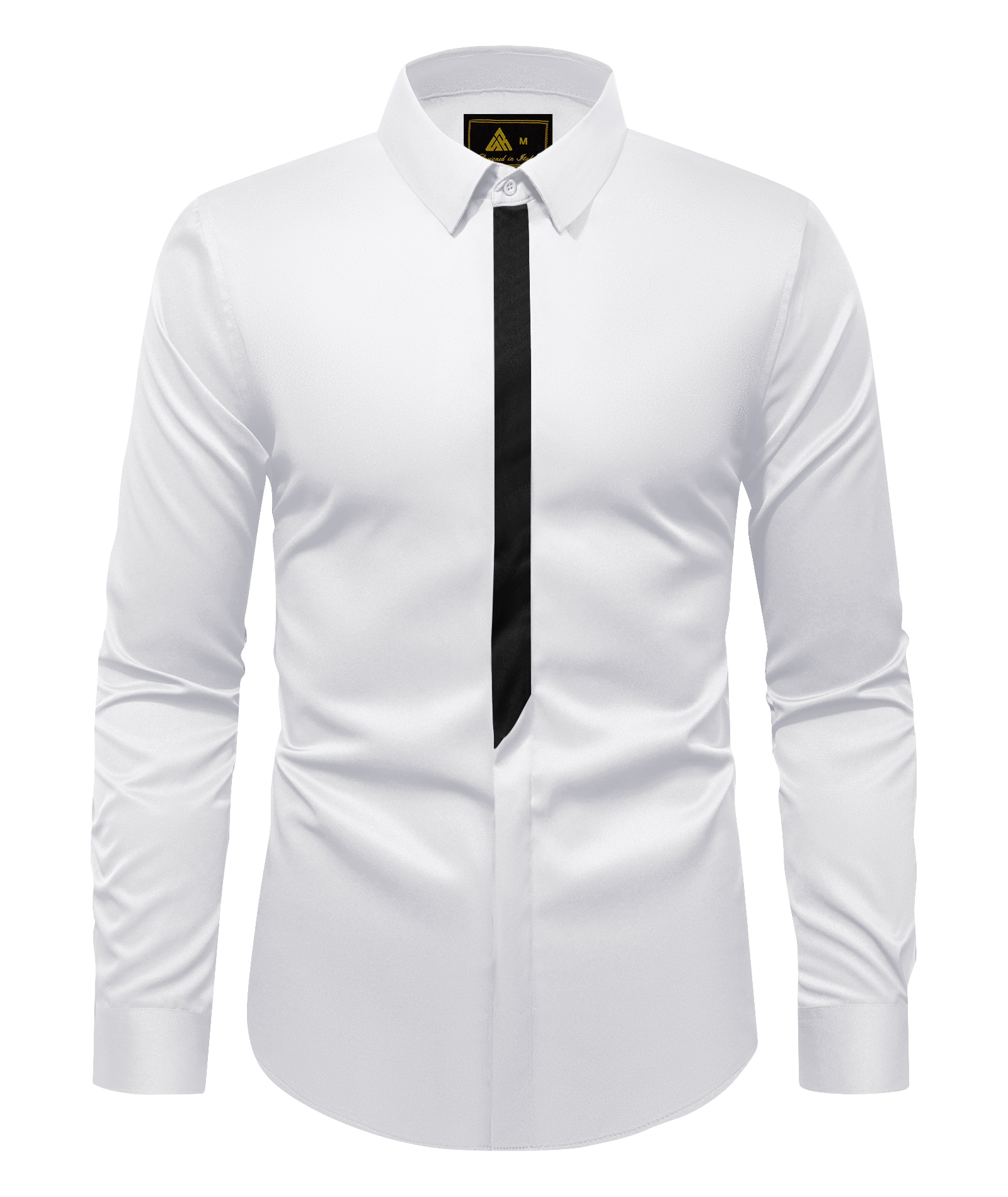 Men's Long Sleeve Button Up Slim Fit Casual Shirt-CUMLT01779