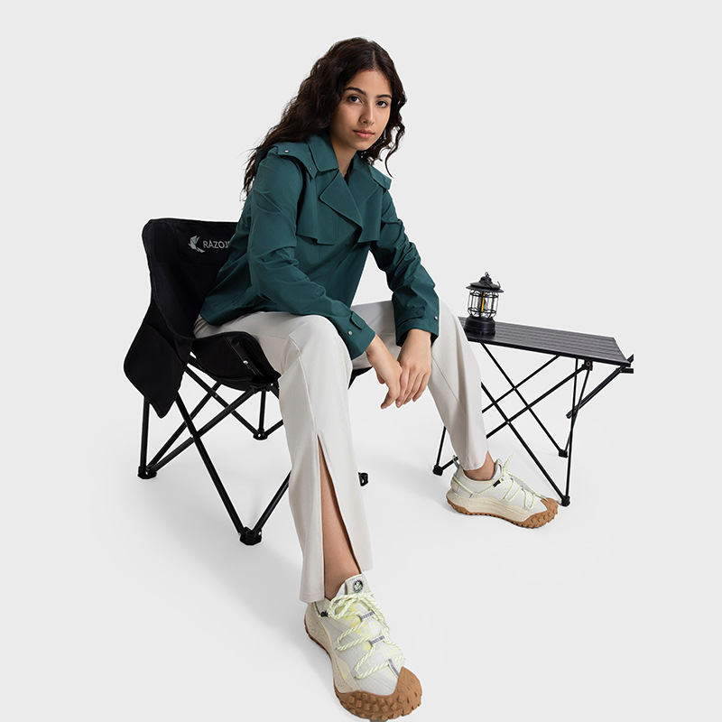 JACKETW Women Windproof Waterproof Short Windbreaker Women's Fashion Versatile Sports Hooded-DAW045