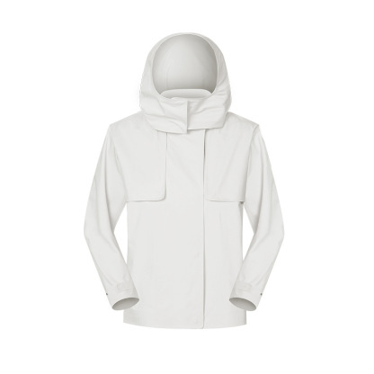 JACKETW Women Windproof Waterproof Short Windbreaker Women's Fashion Versatile Sports Hooded-DAW045