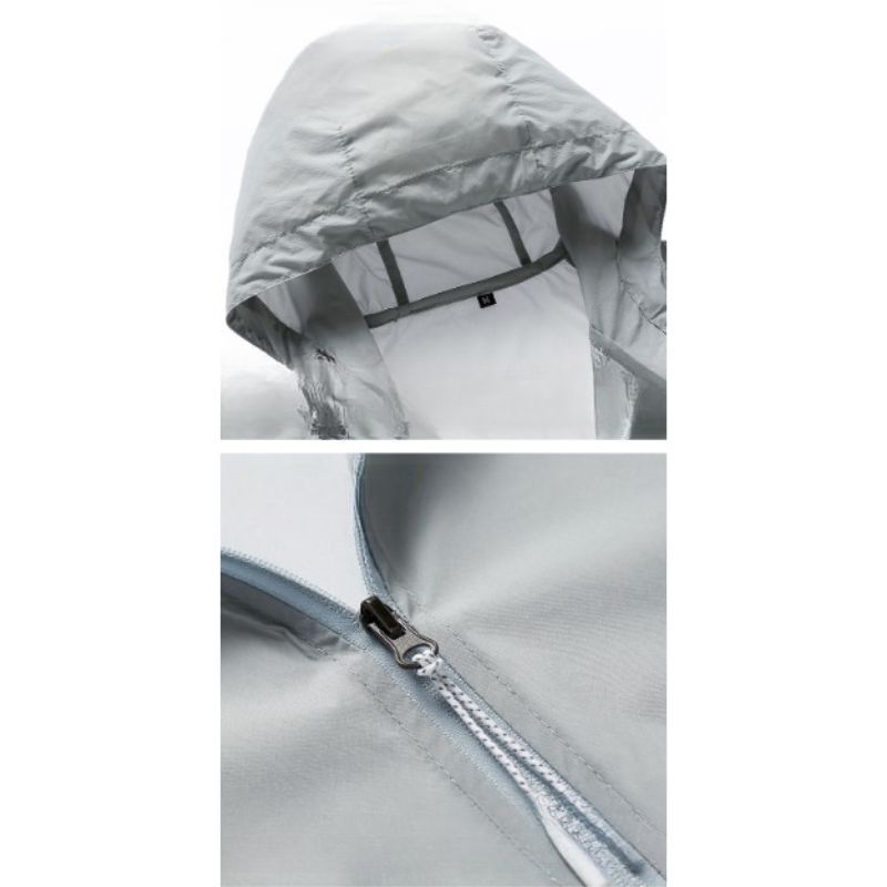 JACKETW Men's Ultra-Thin Breathable Sun Protection Clothing Jacket-ZH137