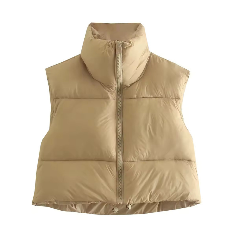 JACKETW Women's Stand collar Sleeveless Jacket-CN-0012