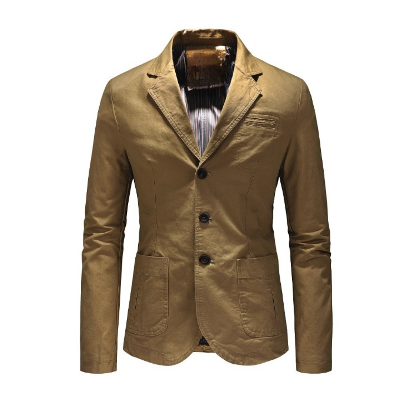 JACKETW Men's Button Silm Lightweight Suit Jacket-CAL10002