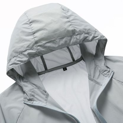 JACKETW Men's Ultra-Thin Breathable Sun Protection Clothing Jacket-ZH137