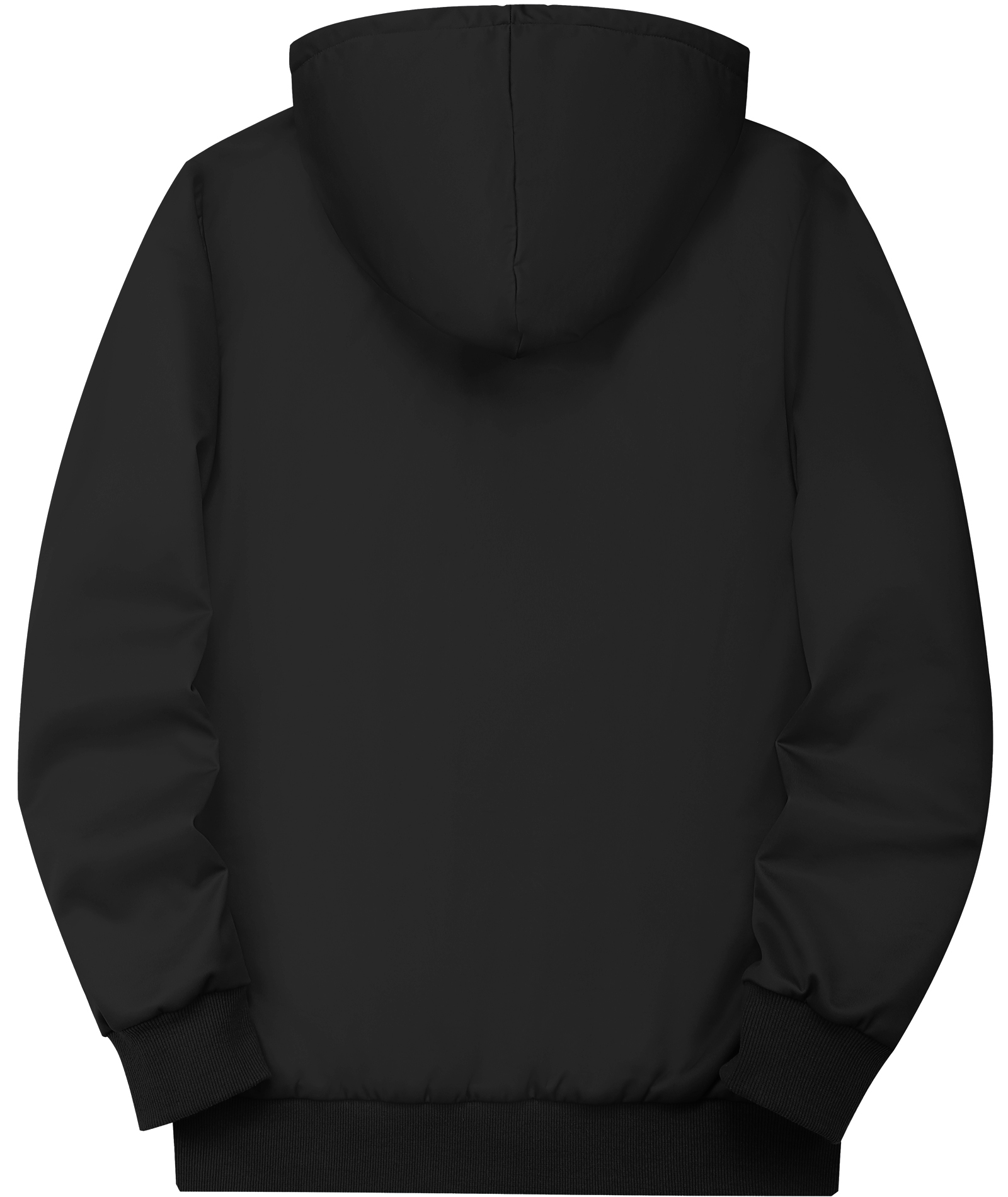 Men's Full Zipper Color Block Casual Fleece Hoodie-CFMWY00056