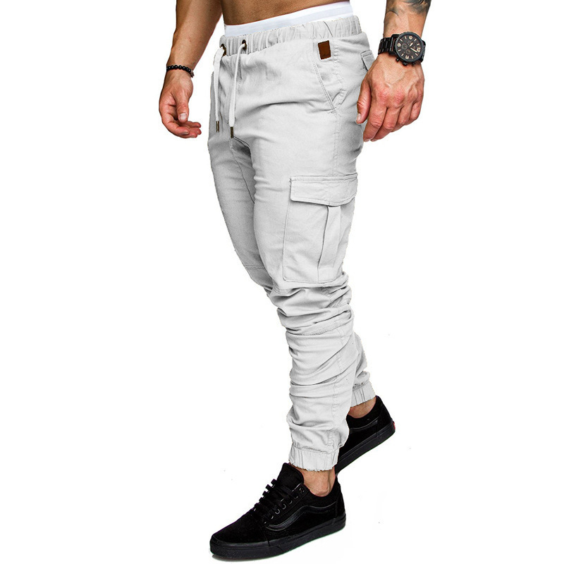 Men's Multi Pocket Drawstring Casual Cargo Pant-ZPK005410