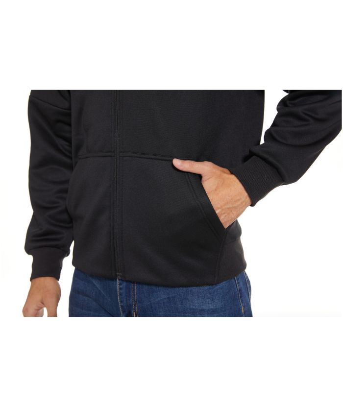 Men's Full Zipper Solid Color Casual Hoodie-CFMWY00025
