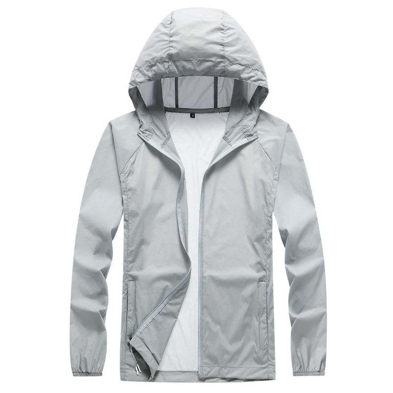 JACKETW Men's Ultra-Thin Breathable Sun Protection Clothing Jacket-ZH137