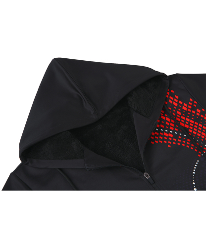 Men's Long Sleeve Full Zipper Winter Casual Hoodie-CFMWY00038