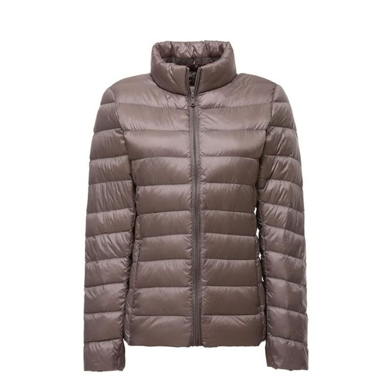JACKETW Women Winter Puffer Jacket Portable Windproof Coat -CN-007