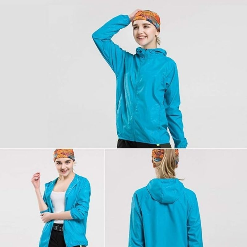 JACKETW Unisex Quick Dry UV Protect Waterproof Windbreaker Sports Jacket -ZH139 