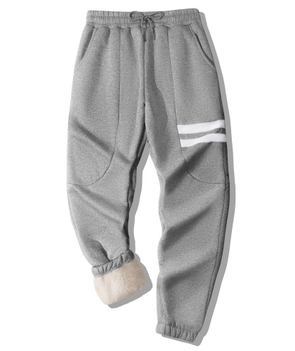 Men's Stylish Solid Color Fleece Sweatpant-CUMFS02523