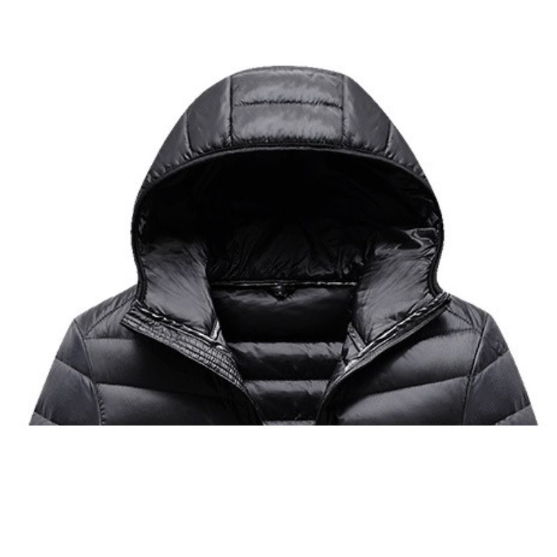 JACKETW Men's Winter Slim Fit  Hood Casual Slim Down Jacket -ZH126