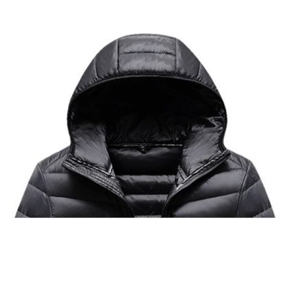 JACKETW Men's Winter Slim Fit  Hood Casual Slim Down Jacket -ZH126