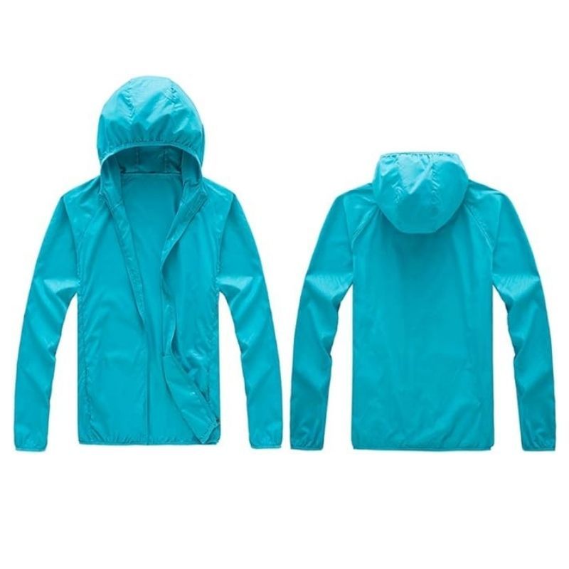 JACKETW Unisex Quick Dry UV Protect Waterproof Windbreaker Sports Jacket -ZH139 