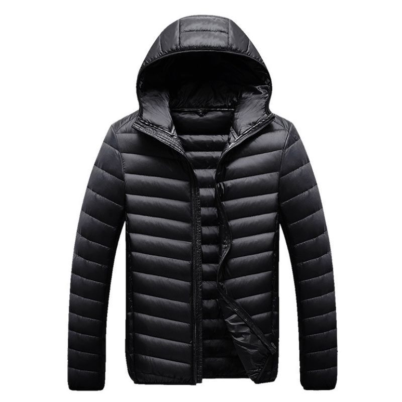 JACKETW Men's Winter Slim Fit  Hood Casual Slim Down Jacket -ZH126