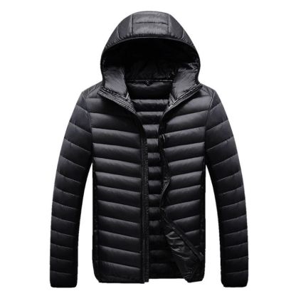 JACKETW Men's Winter Slim Fit  Hood Casual Slim Down Jacket -ZH126