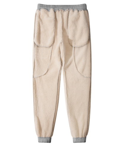 Men's Stylish Solid Color Fleece Sweatpant-CUMFS02523