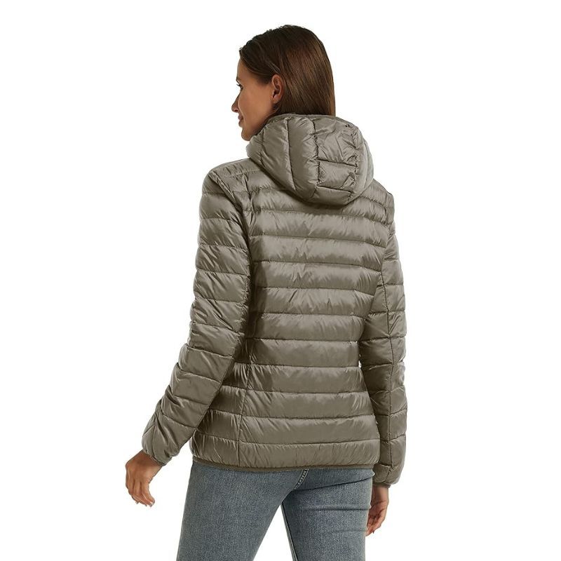 JACKETW Women's Full Zip Lightweight Winter Down Jacket-DJ19005