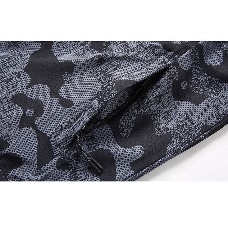 JACKETW Men's Lightweight Nylon Windbreaker Zipper Active Jacket-ZH103