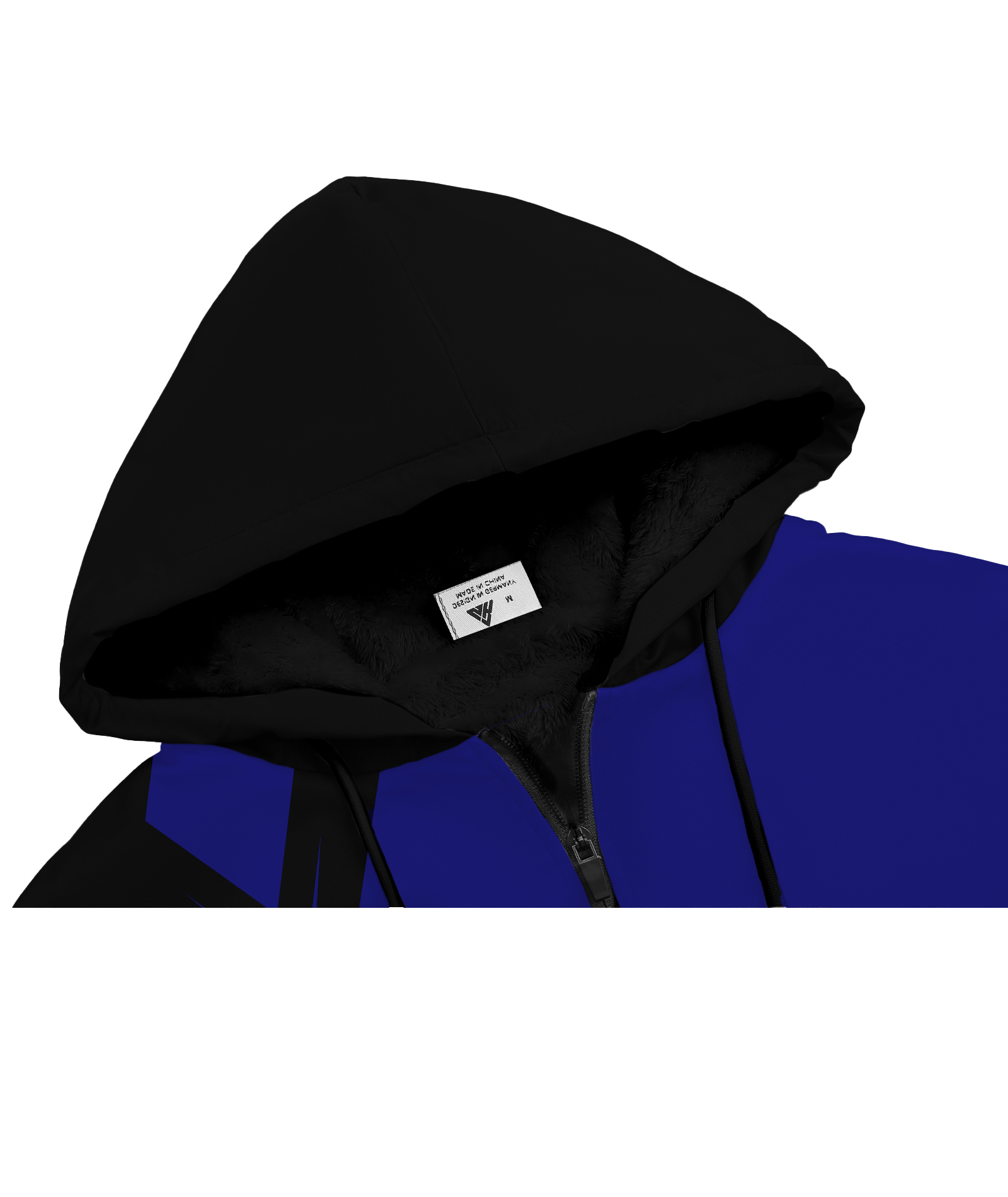 Men's Full Zipper Printed Casual Fleece Hoodie-CFMWY00039
