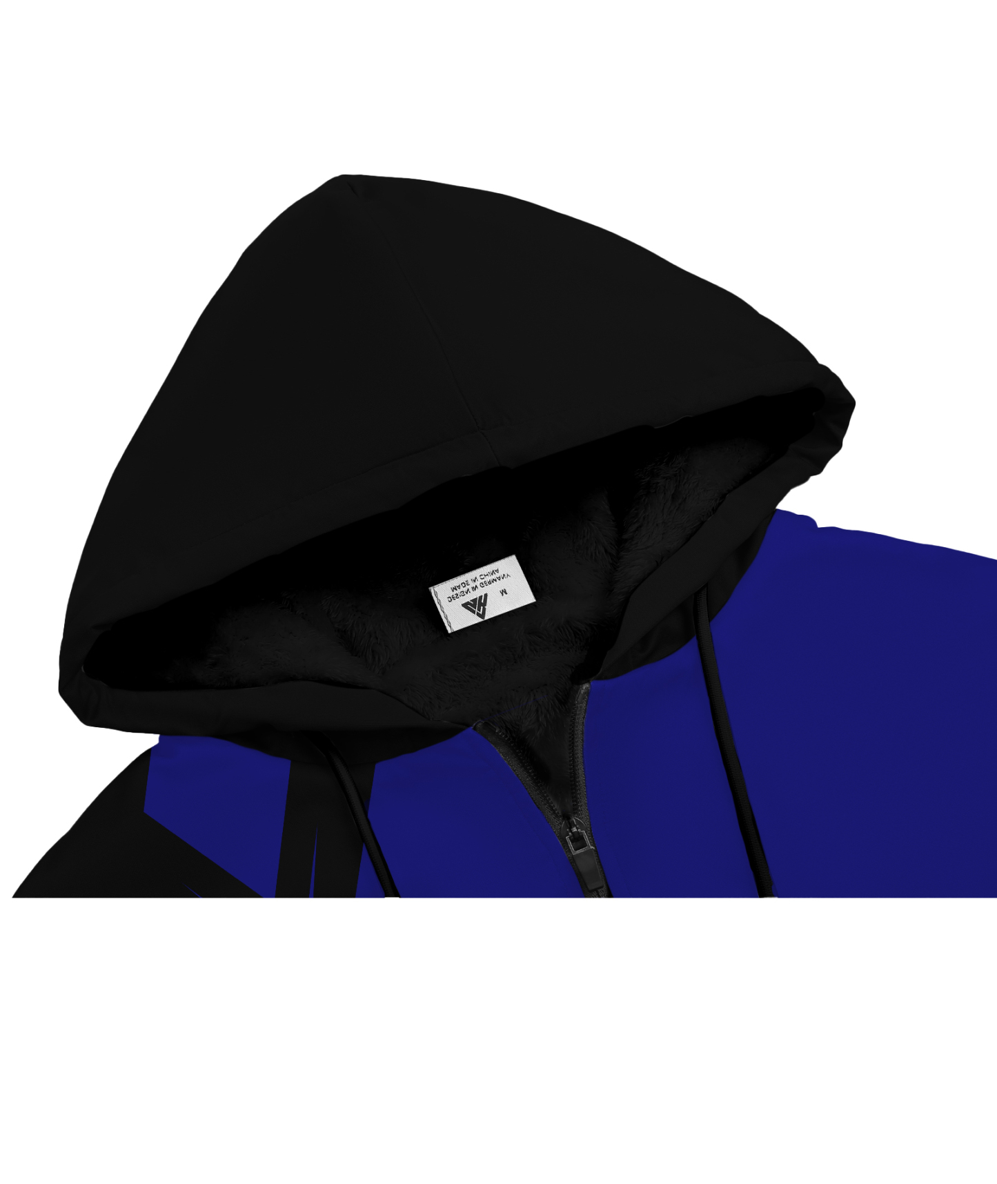 Men's Full Zipper Printed Casual Fleece Hoodie-CFMWY00039