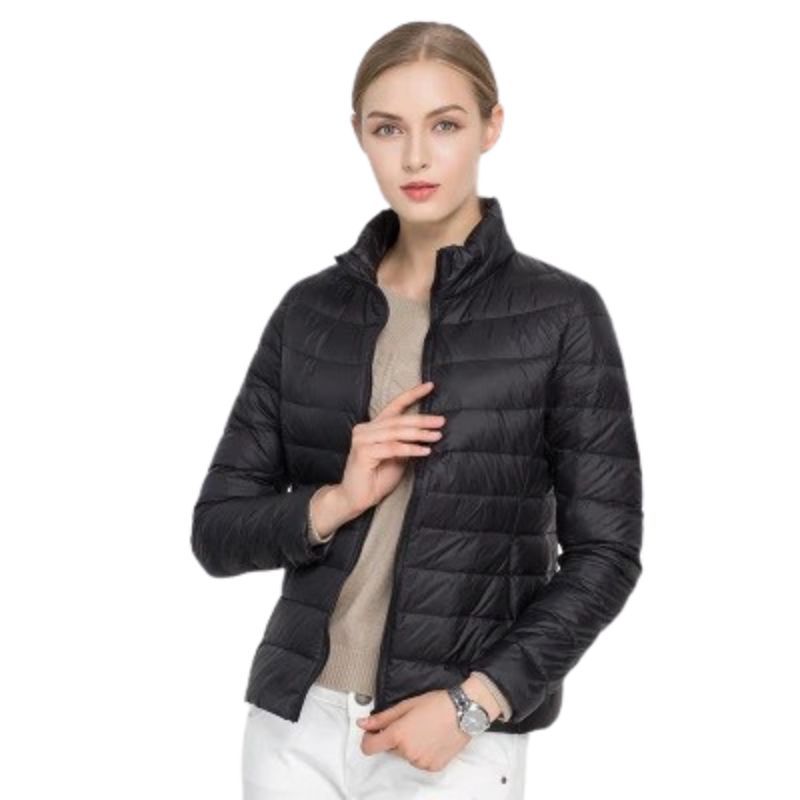 JACKETW Women Winter Puffer Jacket Portable Windproof Coat -CN-007