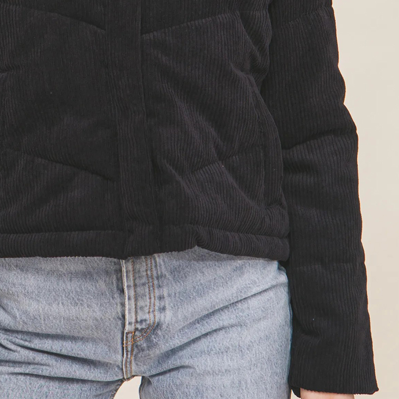 JACKETW Women's Corduroy Stand Collar Jacket-LT-W-6850