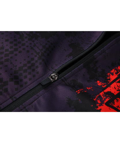 Men's Long Sleeve Full Zipper Print Fleece Hoodie-CFMWY00037