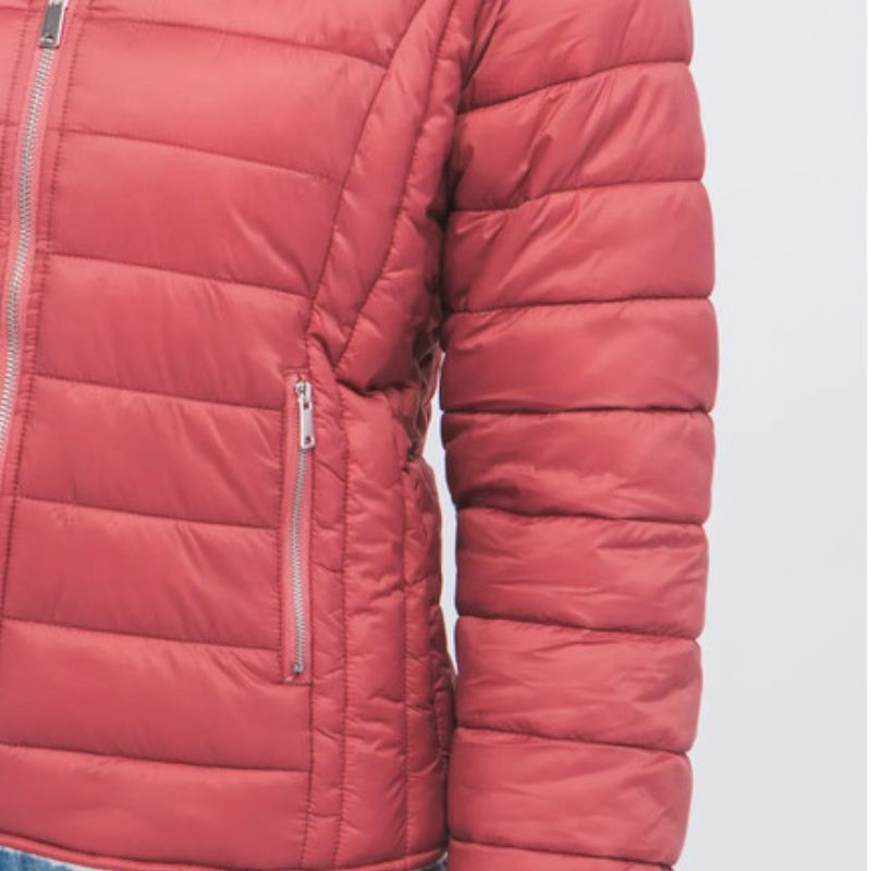 JACKETWVWomen's 20D Nylon Reversible Sherpa Puffer Down Jacket-LT-6975