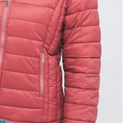 JACKETWVWomen's 20D Nylon Reversible Sherpa Puffer Down Jacket-LT-6975