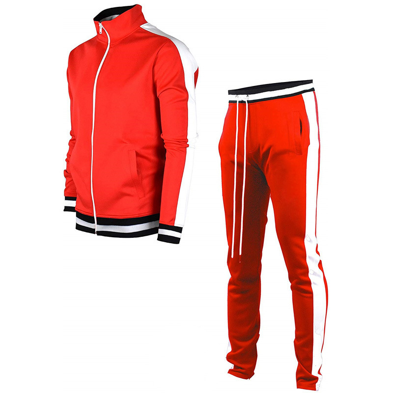 JACKETW Mens Tracksuits Zipper Sport Fitness Clothing Streetwear-MSJH03-Jacketw