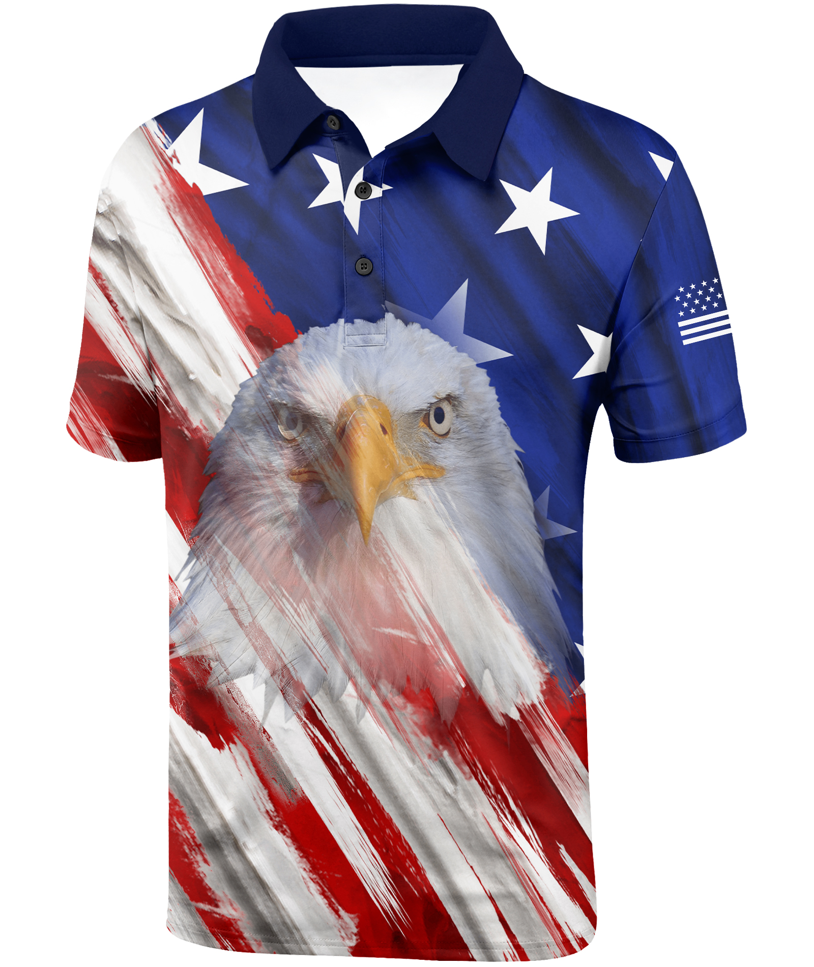 Men's Button Up 3D Print Golf Polo Shirt-CUMPO01833