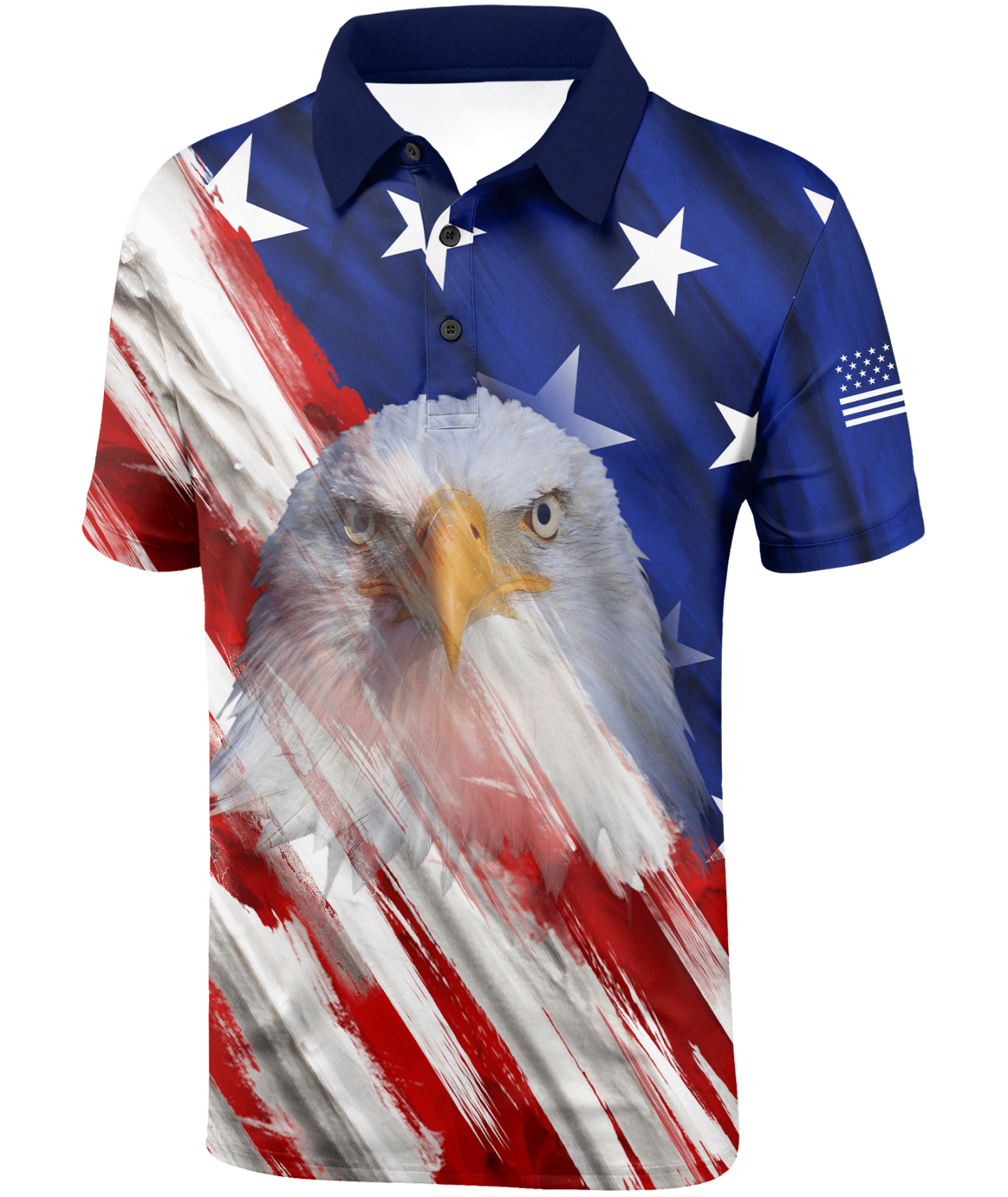 Men's Button Up 3D Print Golf Polo Shirt-CUMPO01833
