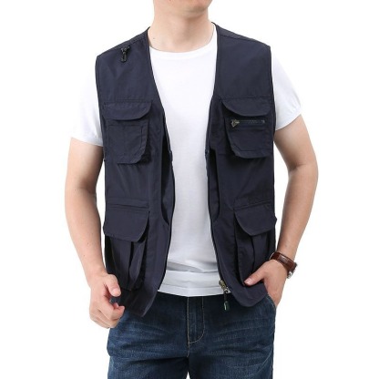 JACKETW Men's Sleeveless Vest Jacket-CAL10025