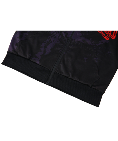 Men's Long Sleeve Full Zipper Print Fleece Hoodie-CFMWY00037