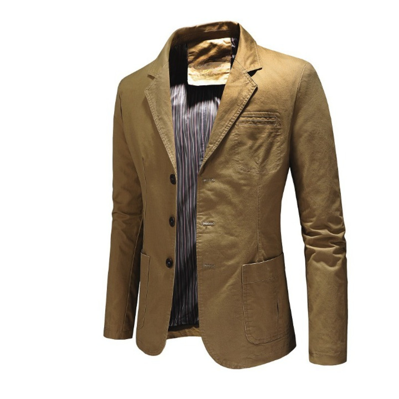 JACKETW Men's Button Silm Lightweight Suit Jacket-CAL10002