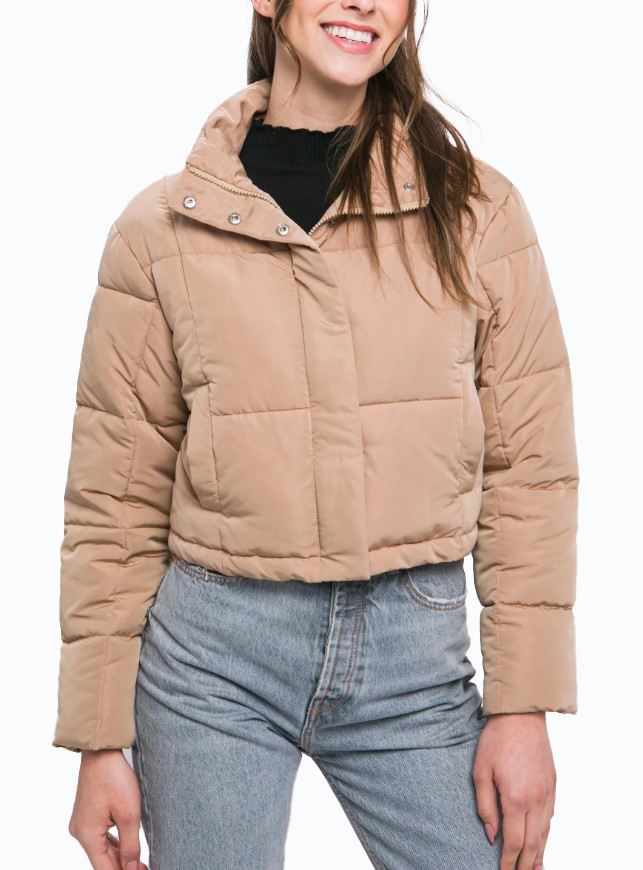 JACKETW Women's Corduroy Stand Collar Jacket-LT-W-6850