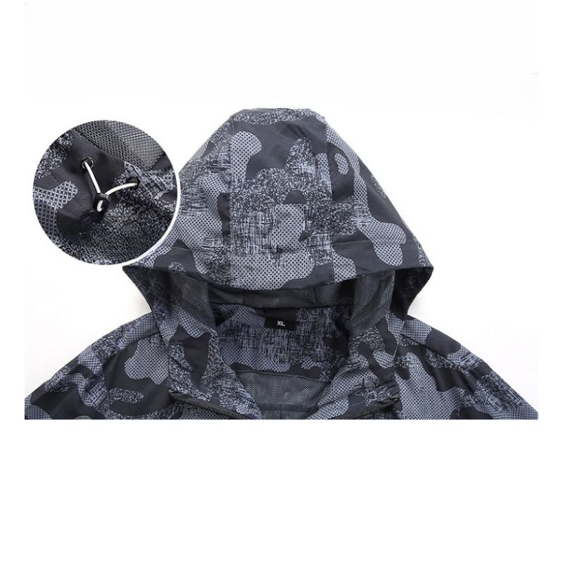 JACKETW Men's Lightweight Nylon Windbreaker Zipper Active Jacket-ZH103