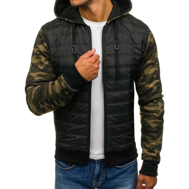 JACKETW Men's Lightweight Slim Fit Long Sleeve Down Puffer Jacket -ZH122