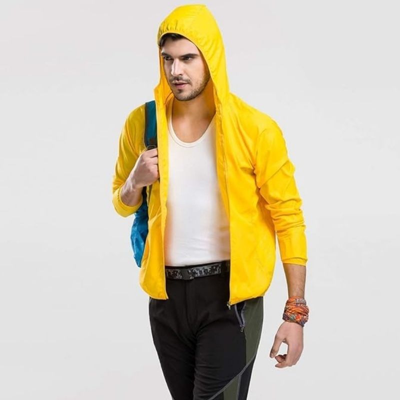 JACKETW Unisex Quick Dry UV Protect Waterproof Windbreaker Sports Jacket -ZH139 