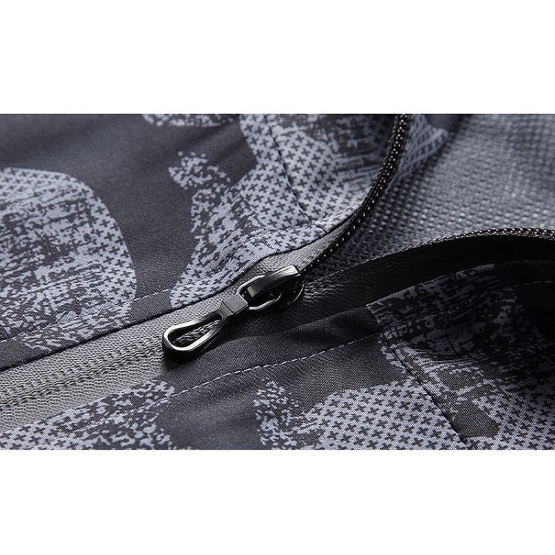 JACKETW Men's Lightweight Nylon Windbreaker Zipper Active Jacket-ZH103