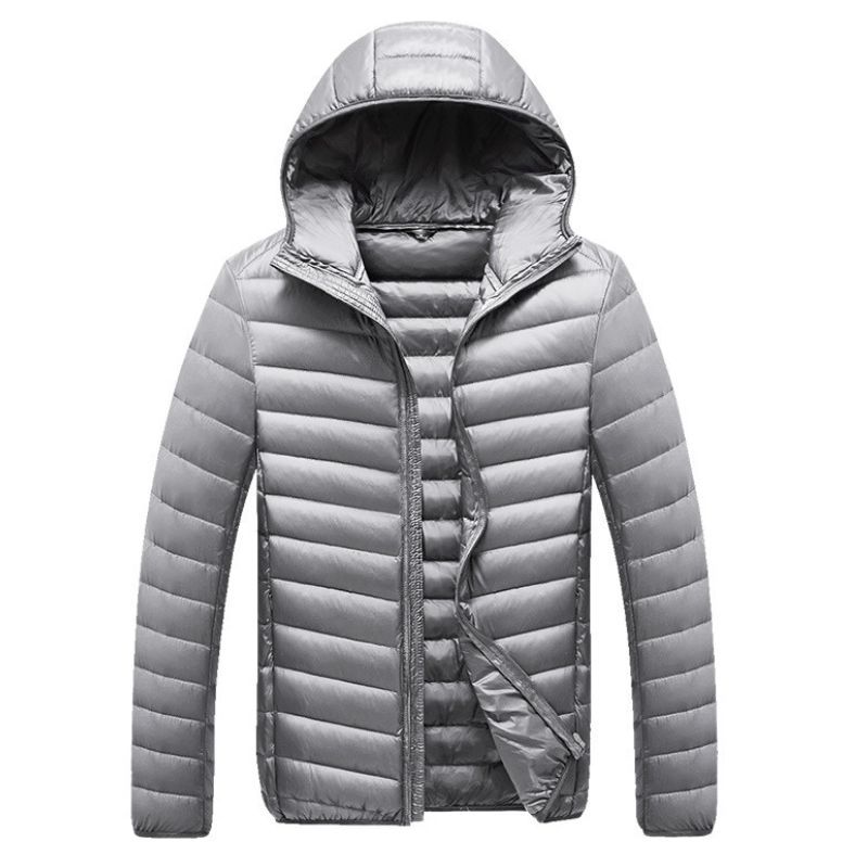 JACKETW Men's Winter Slim Fit  Hood Casual Slim Down Jacket -ZH126
