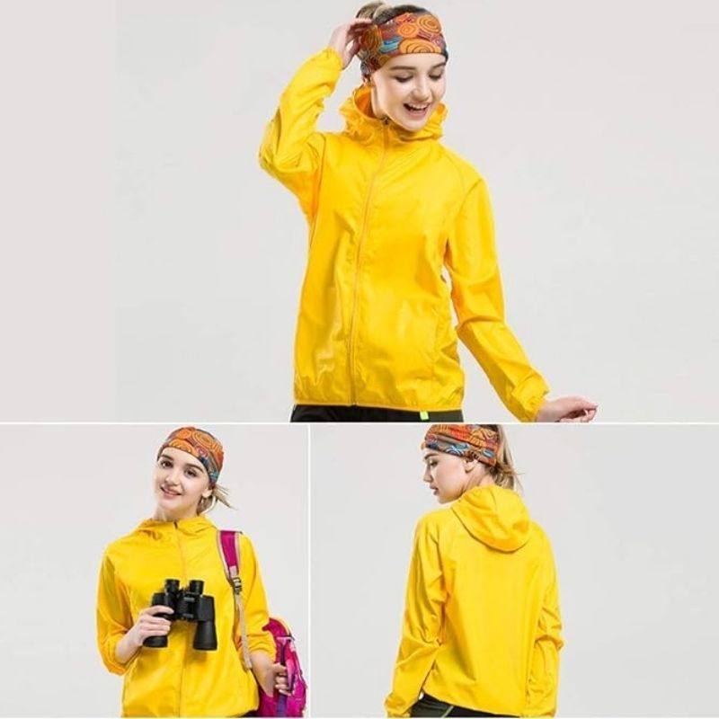 JACKETW Unisex Quick Dry UV Protect Waterproof Windbreaker Sports Jacket -ZH139 