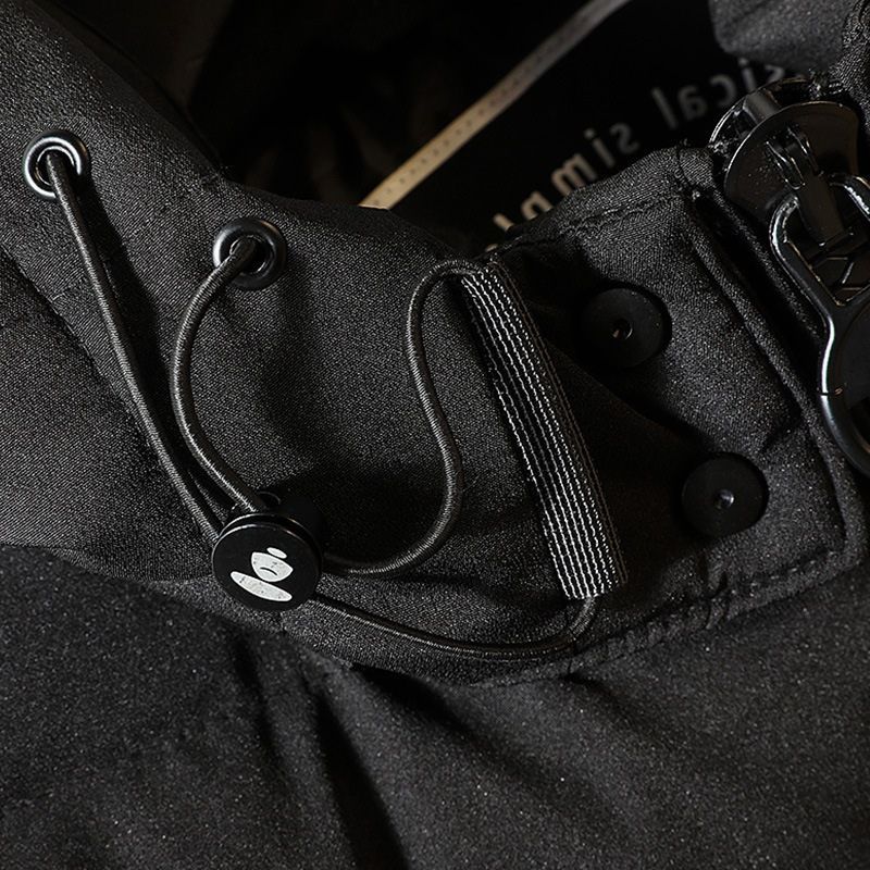 JACKETW Men's Fleece Hooded Solid Color Zipper High Neck Sleeveless Jacket-ZH117