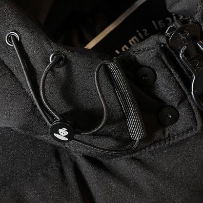 JACKETW Men's Fleece Hooded Solid Color Zipper High Neck Sleeveless Jacket-ZH117